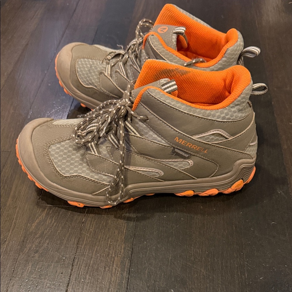 Merrell Tan and Orange Outdoor Boots